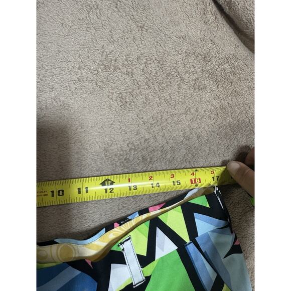 Loudmouth Golf Shorts Geometric Multicolor Stretch Summer Short Retro 34x10.5 - Picture 5 of 7